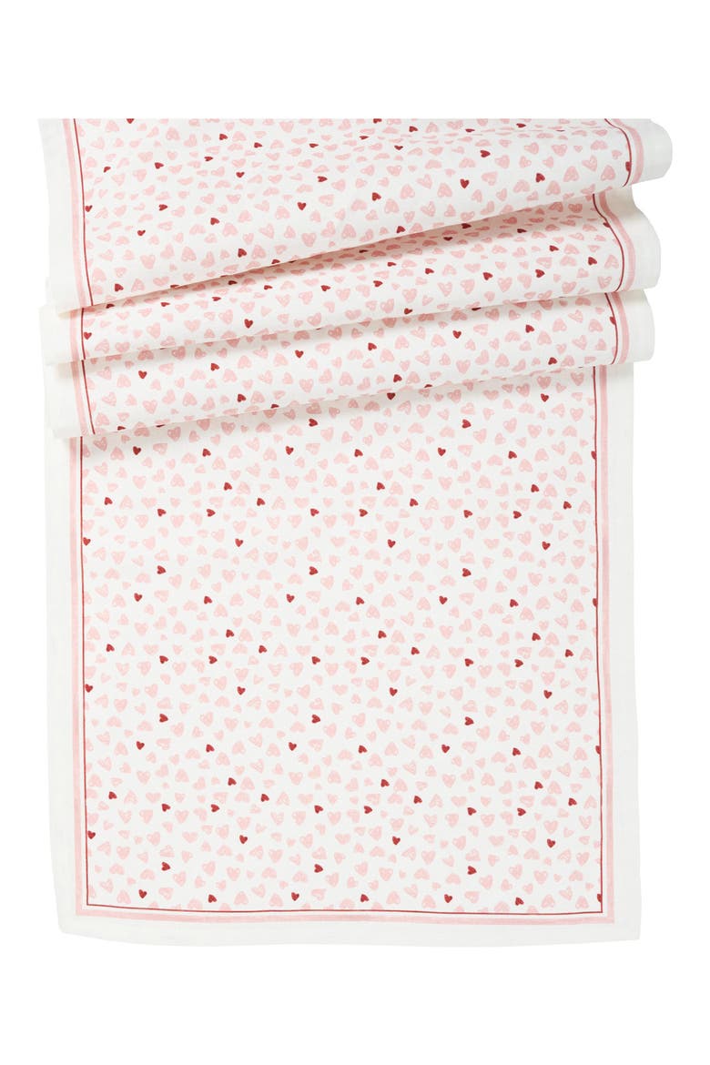 Love You More Table Runner, Main, color, PINK