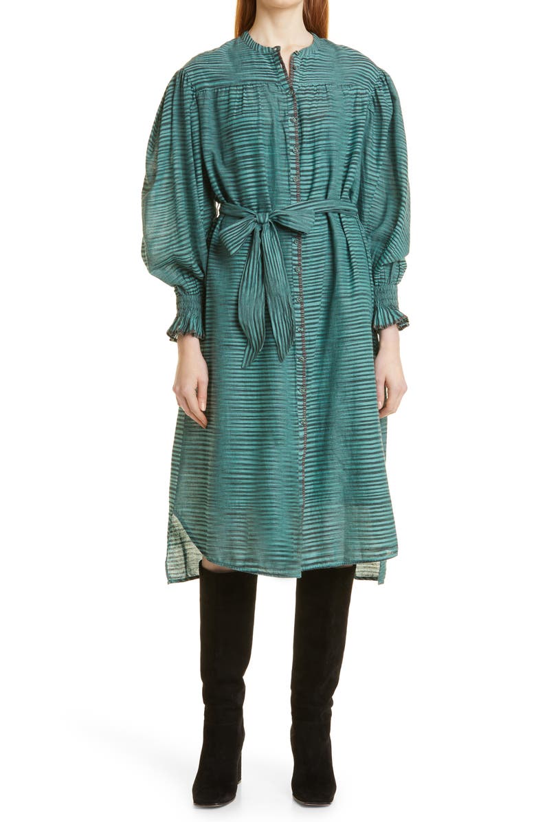 Ulla Johnson Fiora Ruffle Midi Dress, Alternate, color,