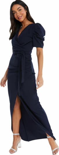 Women's Puff Sleeve Maxi Dress