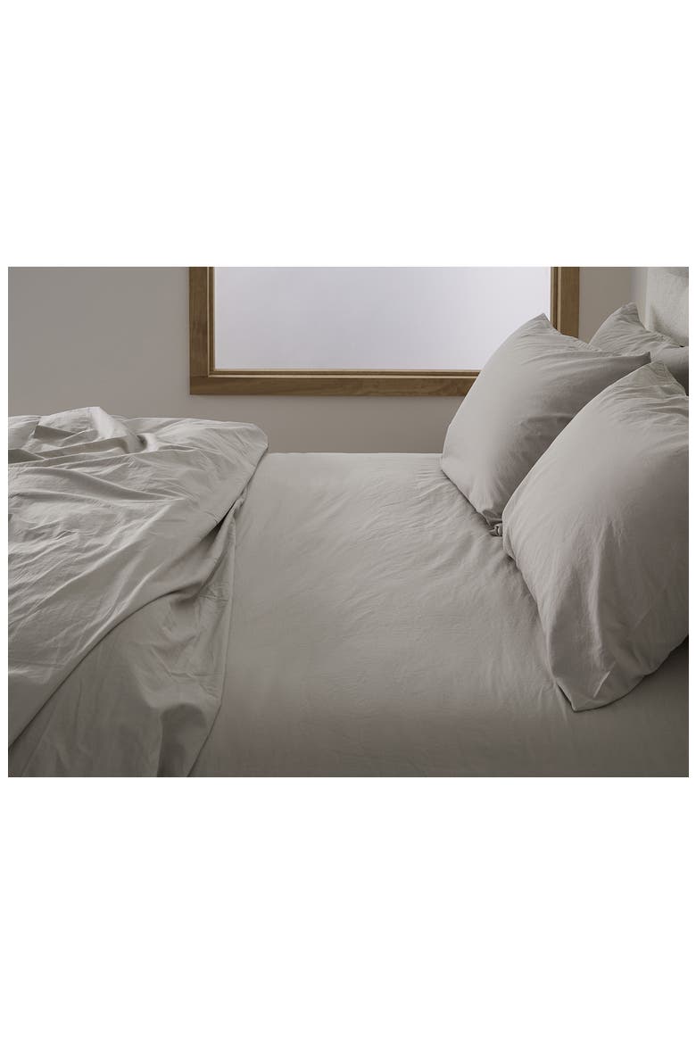 Percale Fitted Sheet, Alternate, color, PUTTY