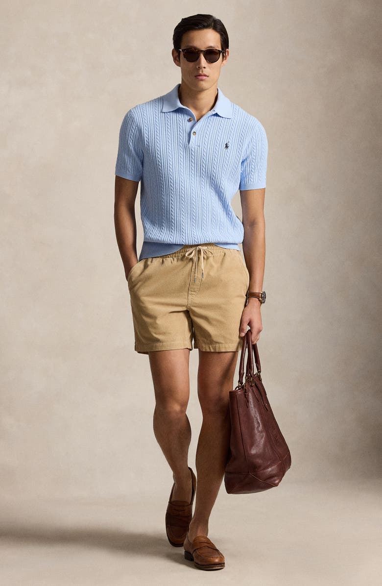 Polo Ralph Lauren Prepster 6-Inch Corduroy Drawstring Shorts, Alternate, color, Vintage Khaki