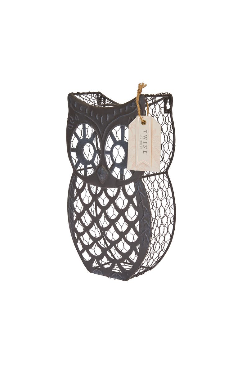 TWINE Wise Owl Cork Holder, Alternate, color, Black