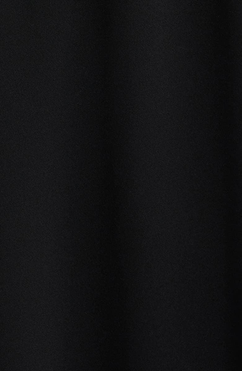 Anne Klein Side Button Cool Crepe Midi Dress, Alternate, color, Anne Black