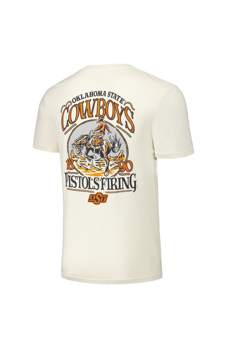 IMAGE ONE Unisex Natural Oklahoma State Cowboys Hyper Local Western Poster T-Shirt, Alternate, color,