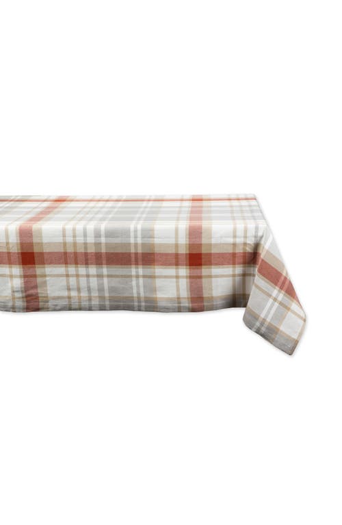 Design Imports Cozy Picnic Plaid Cotton Tablecloth In Gray