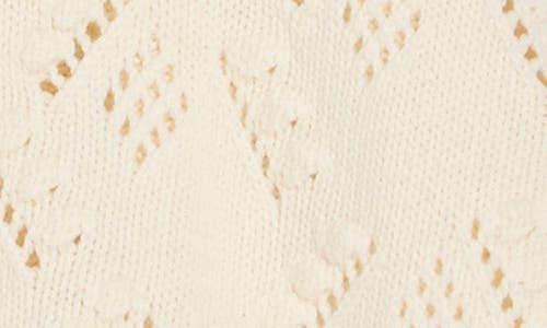 Caslon ® Open Bubble Stitch Cardigan In White