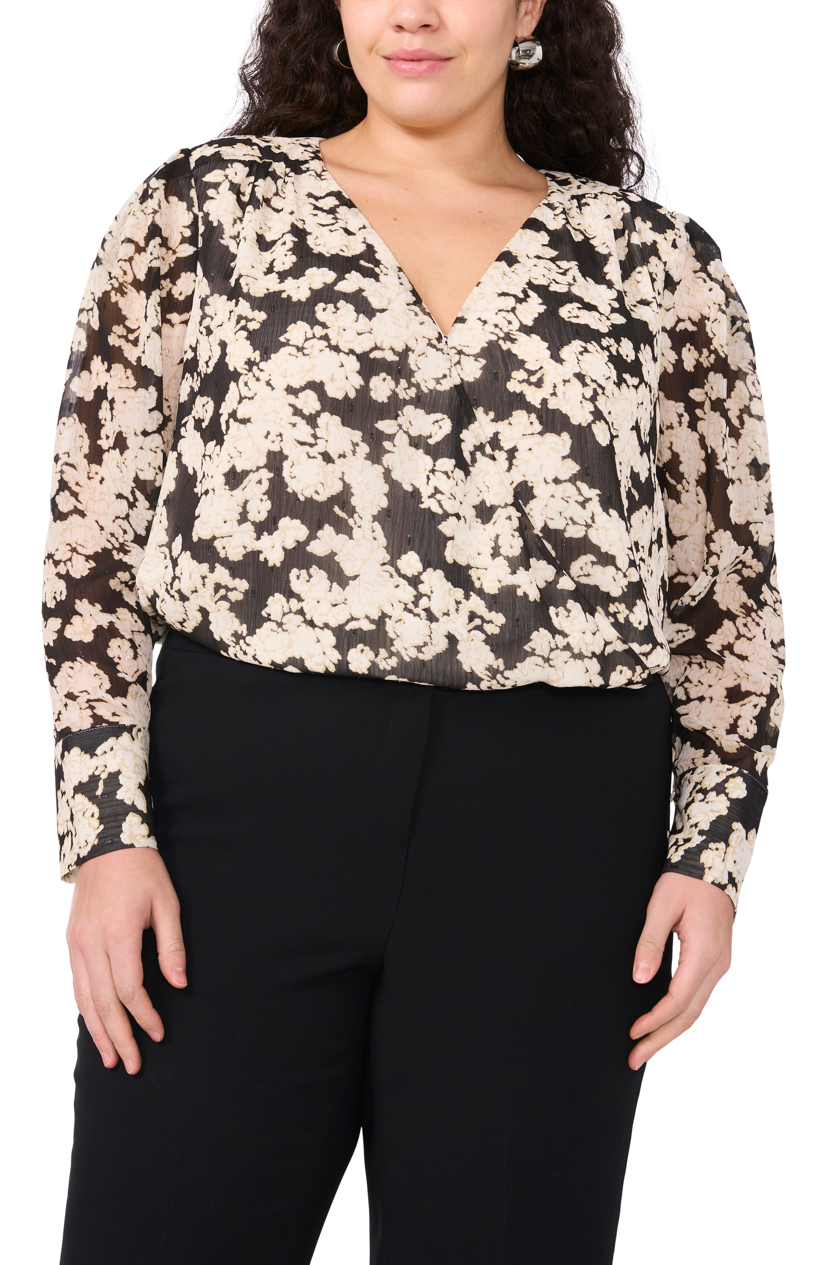 plus size chiffon blouses