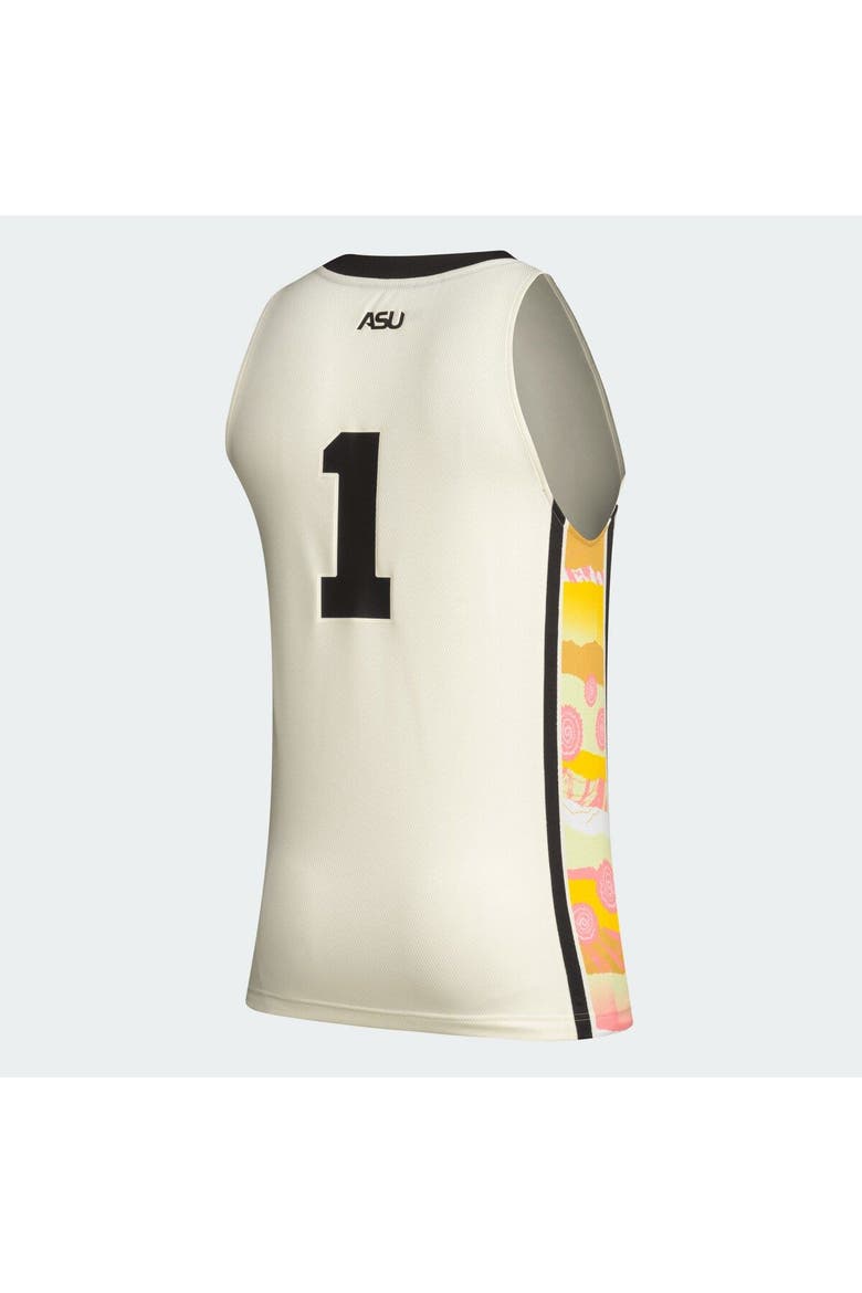 Men's adidas #1 Khaki Alabama State Hornets Honoring Black Excellence Basketball Jersey, Alternate, color, Khaki