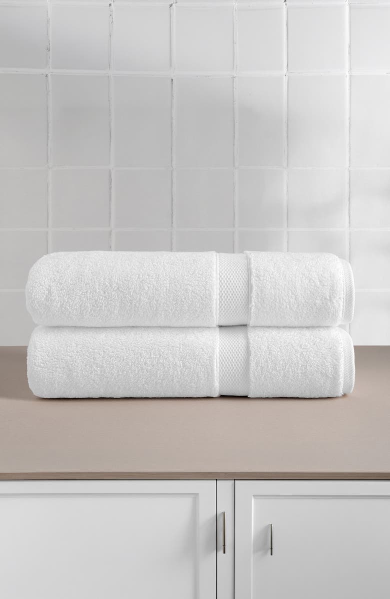 Linum Home Textiles Anovia Oversized Bath Towels, Alternate, color, White