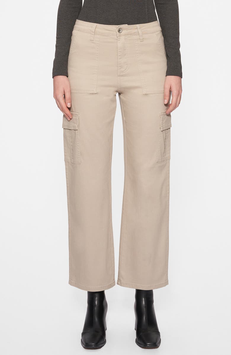 Bayeas Angel High Waist Ankle Cargo Pants, Main, color, Stone