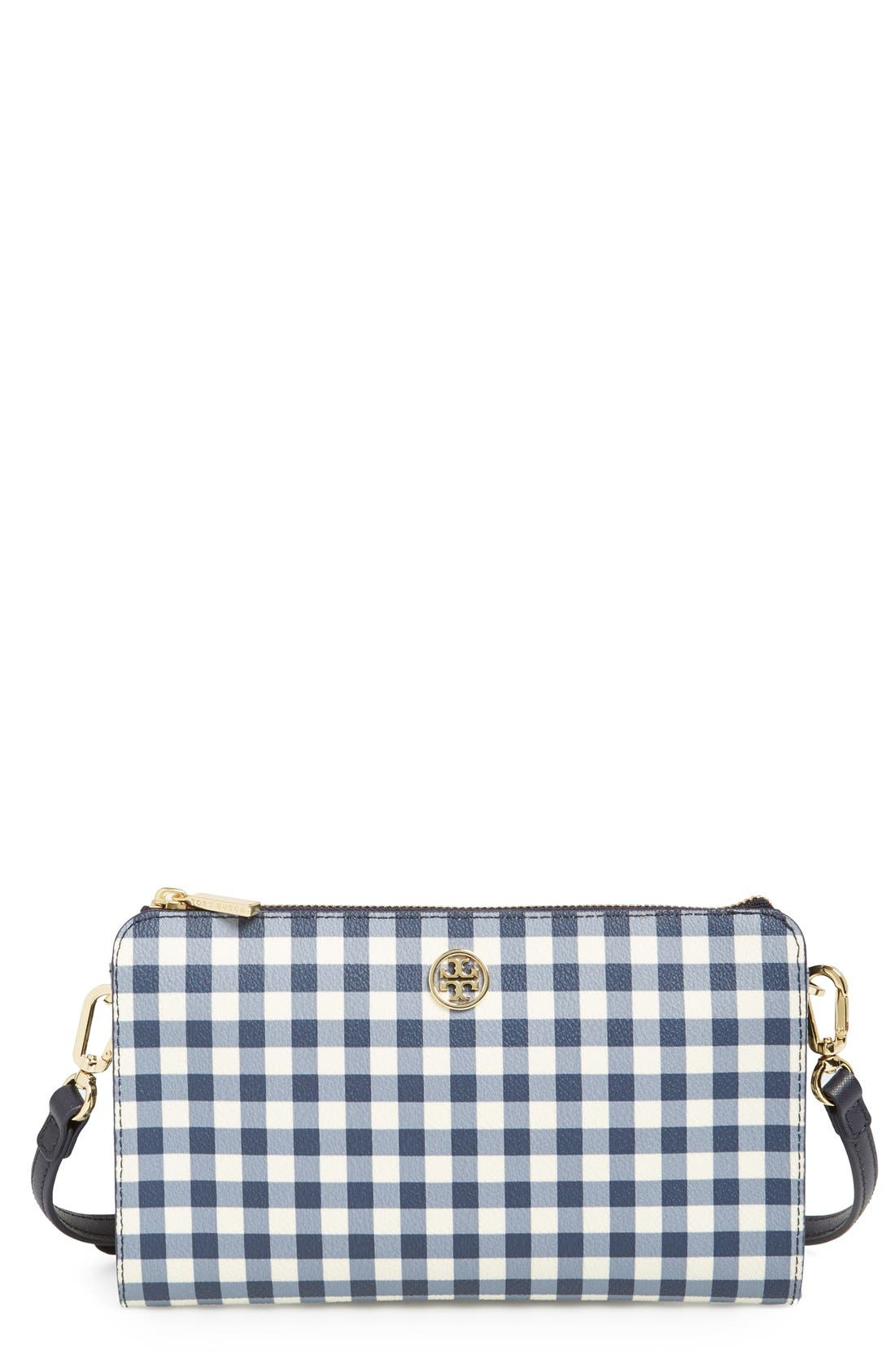 Tory Burch 'Robinson' Crossbody Wallet, Main, color, 