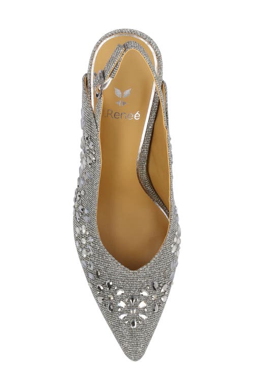 J. Reneé Solara Pointed Toe Slingback Pump In Gray
