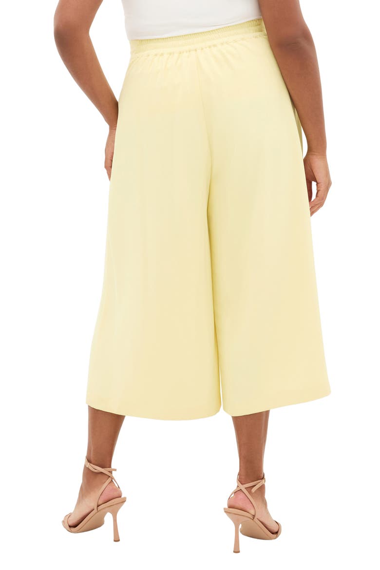 Abbie Crop Wide Leg Pants, Alternate, color, LEMON DROP