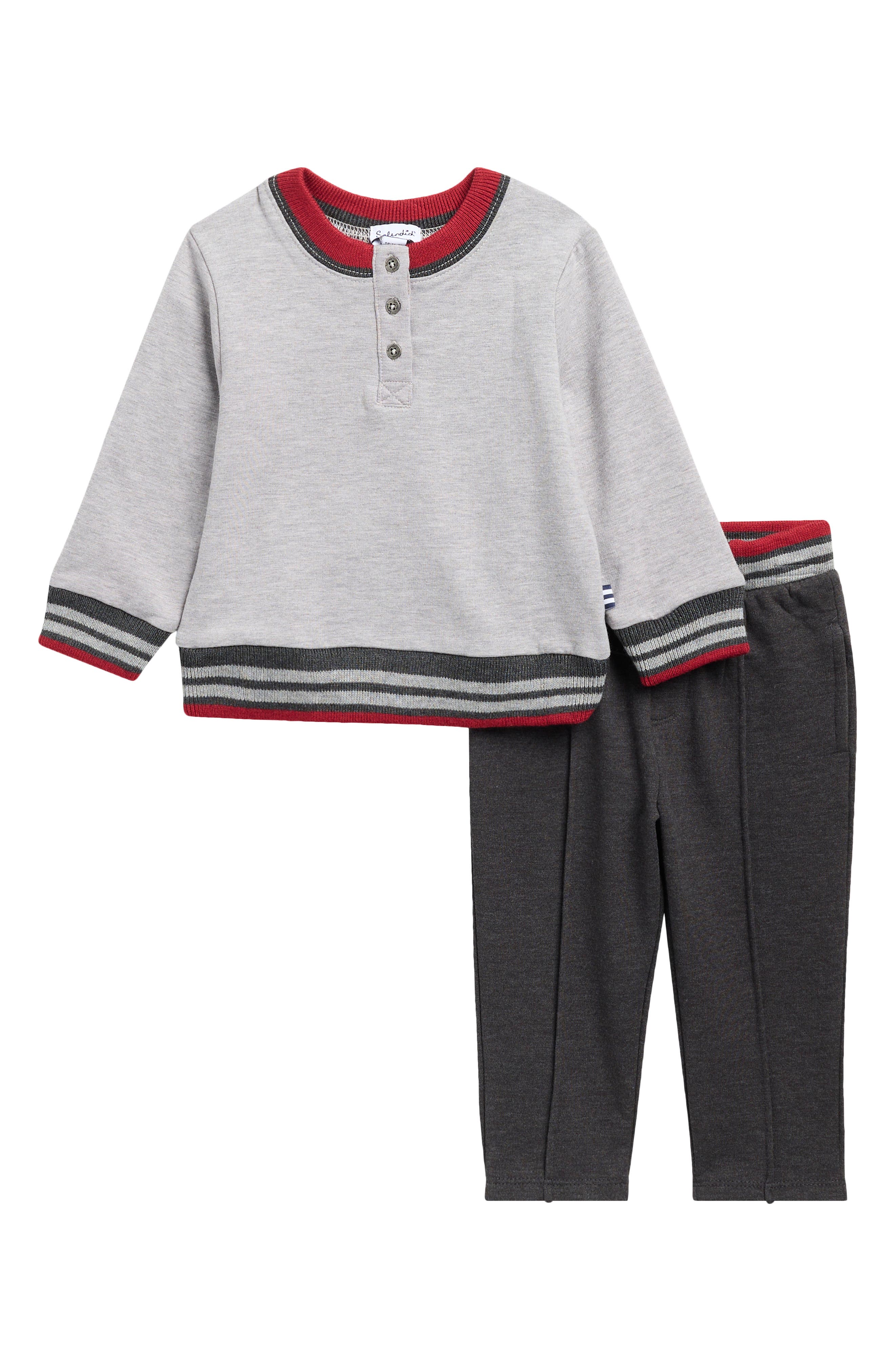 Sporty Henley & Pants Set