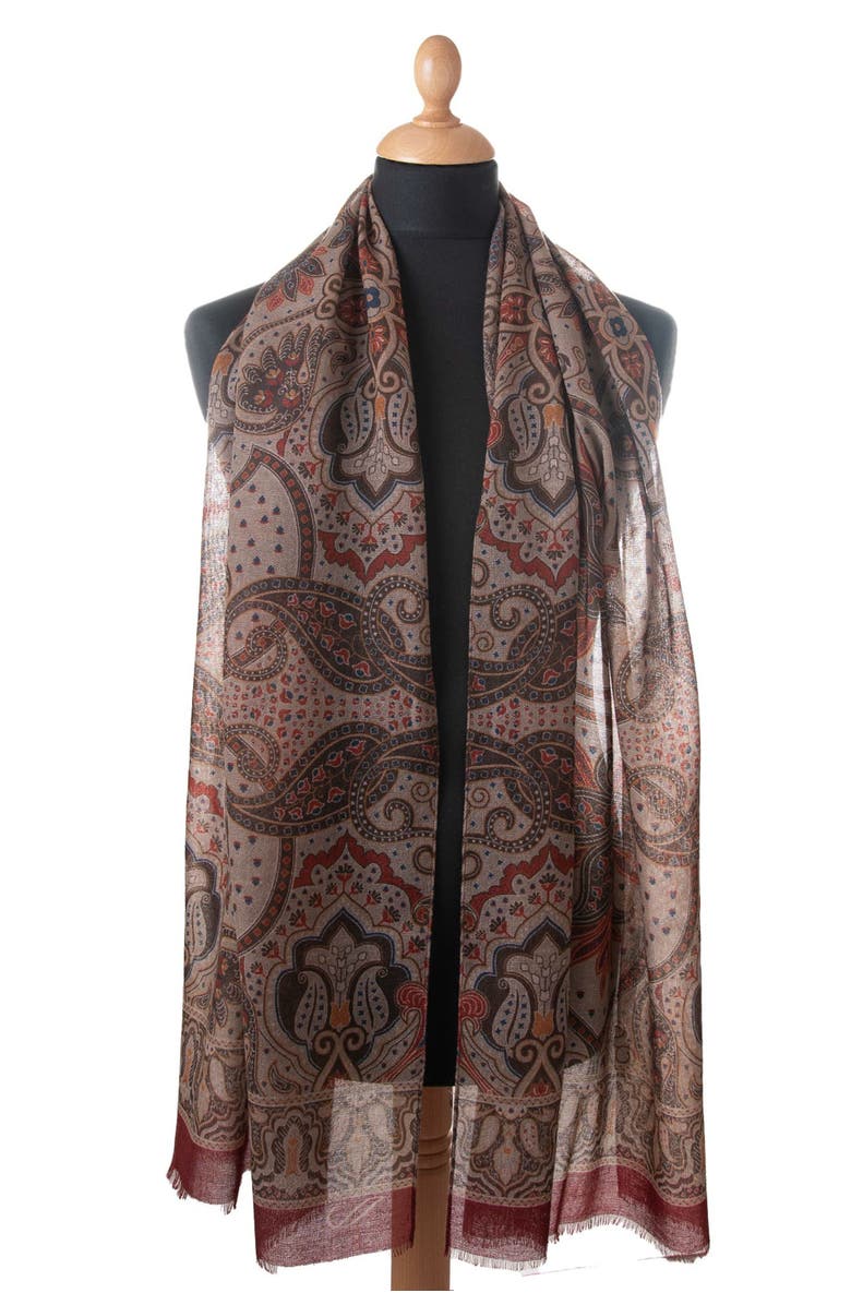 Elizabetta Uffizi - Wool Scarf, Alternate, color, Travertine Beige