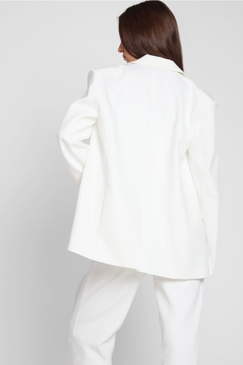 Classic Column Oversized Blazer, Alternate, color, White