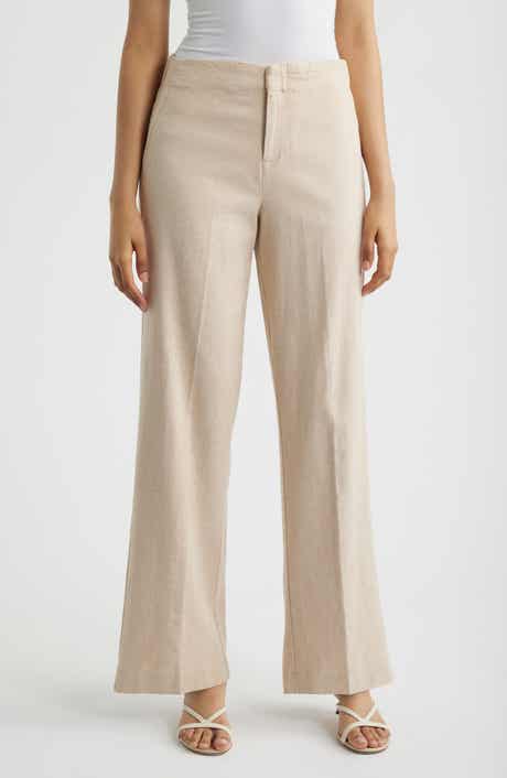 Lenox Linen Blend Wide Leg Pants