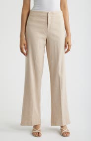 NIC+ZOE Lenox Linen Blend Wide Leg Pants