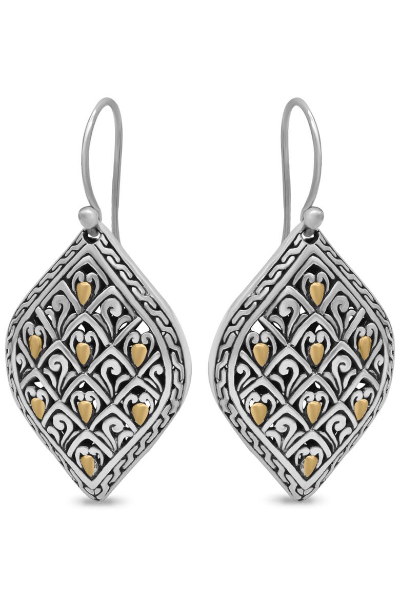 Dragon Skin Earrings in Sterling Silver and 18K Gold, Alternate, color, Silver