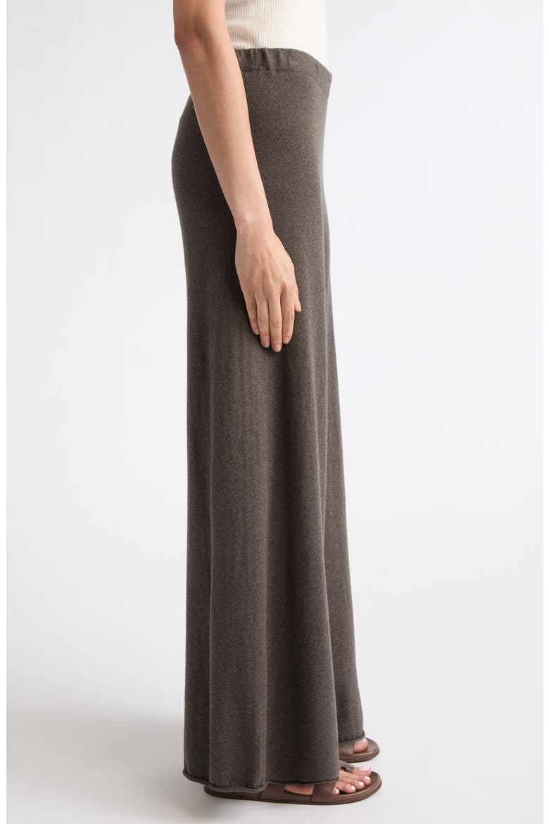 Ainsley Cotton & Cashmere Wide Leg Pants, Alternate, color, DEEP WALNUT