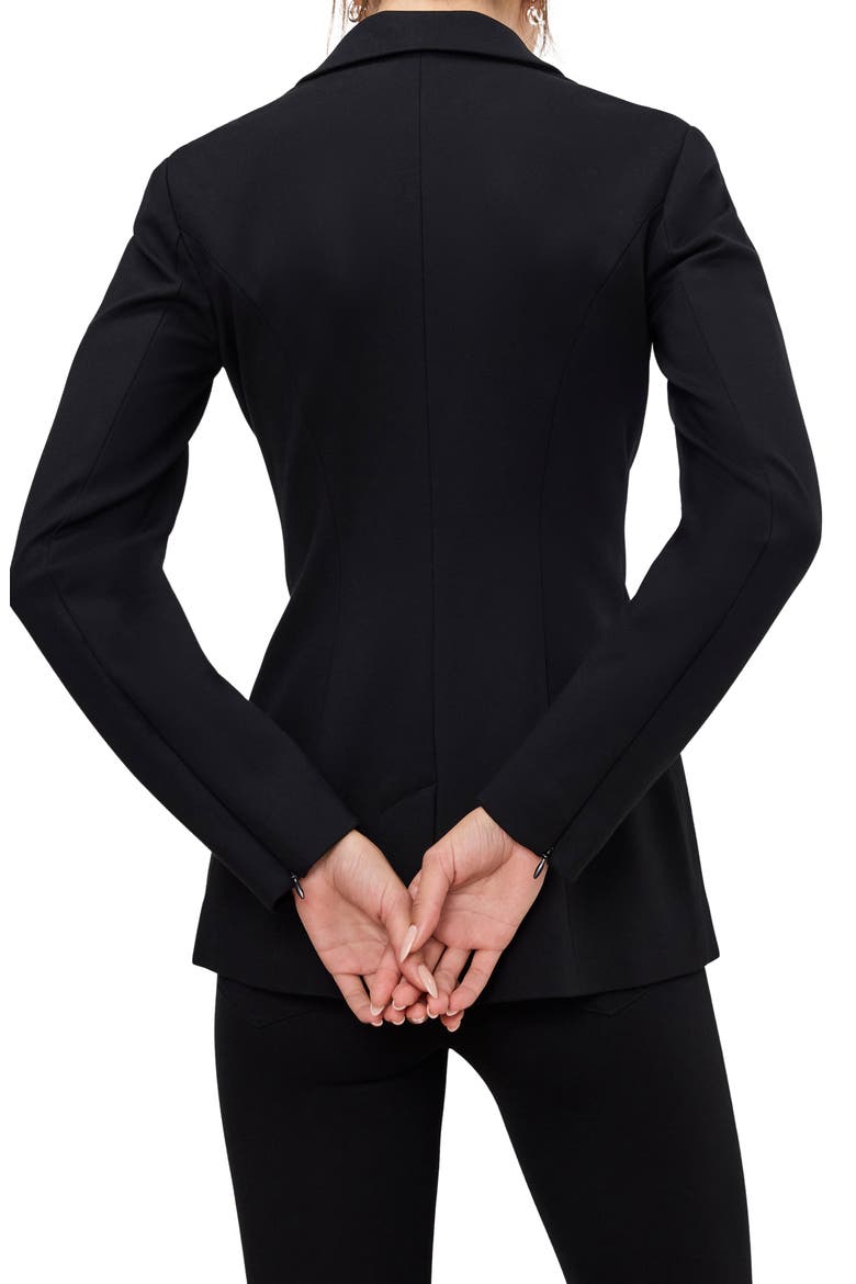 Embellished Double Breasted Blazer, Alternate, color, BLACK001