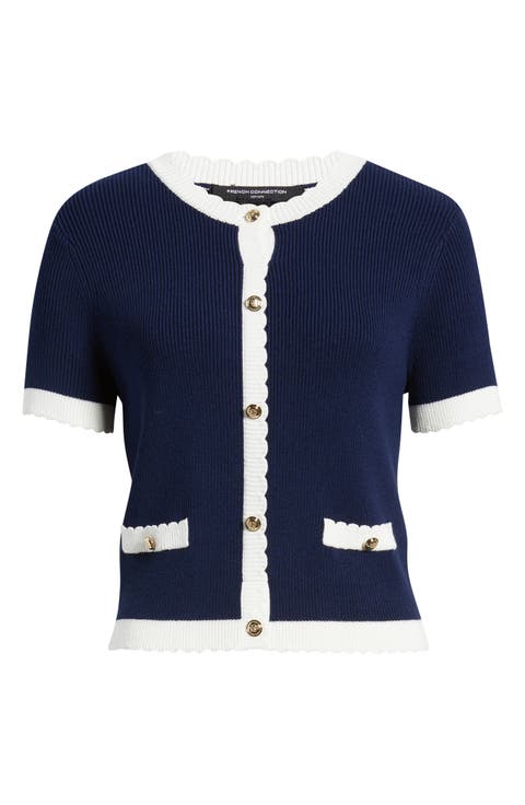 Bennet Short Sleeve Rib Cardigan