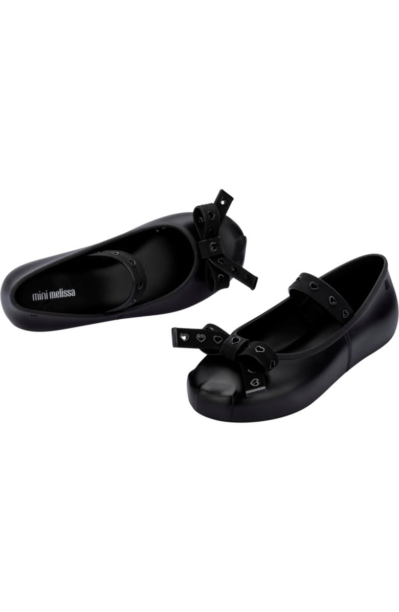 Mini Melissa Kids' Mini Sophie Crush Mary Jane Flat, Alternate, color, Black