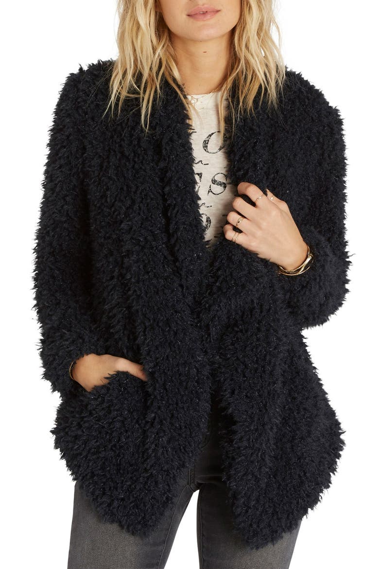 Do It Fur Love Faux Fur Jacket, Main, color, BLACK