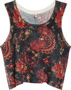 R13 Floral Paisley Sweater Tank