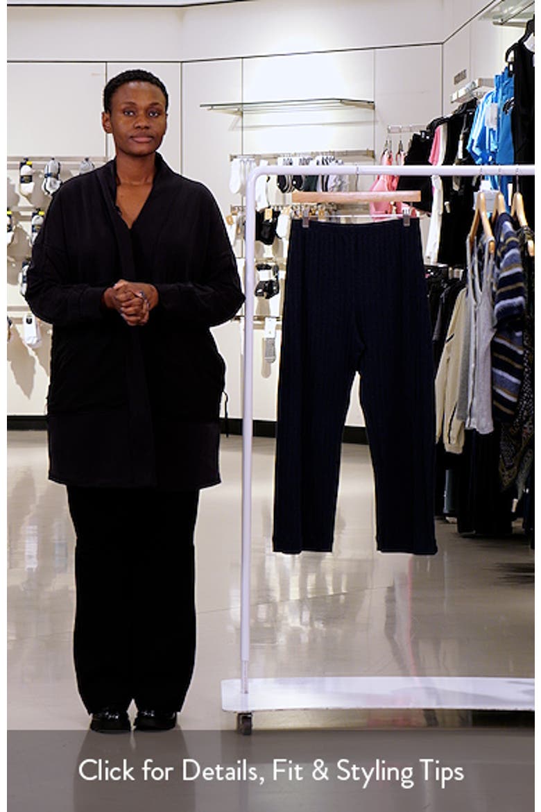 Pointelle Crop Wide Leg Pants video