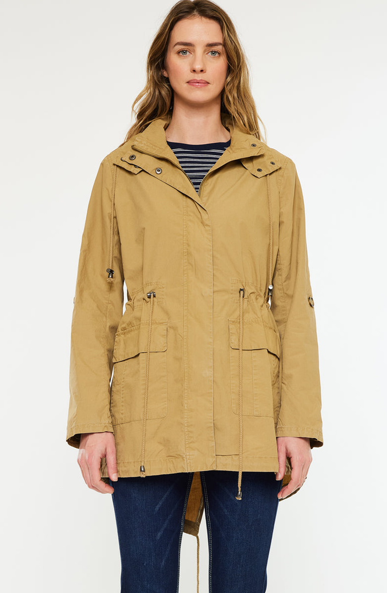 KanCan Tarsier Utility Parka Jacket, Main, color, Tan