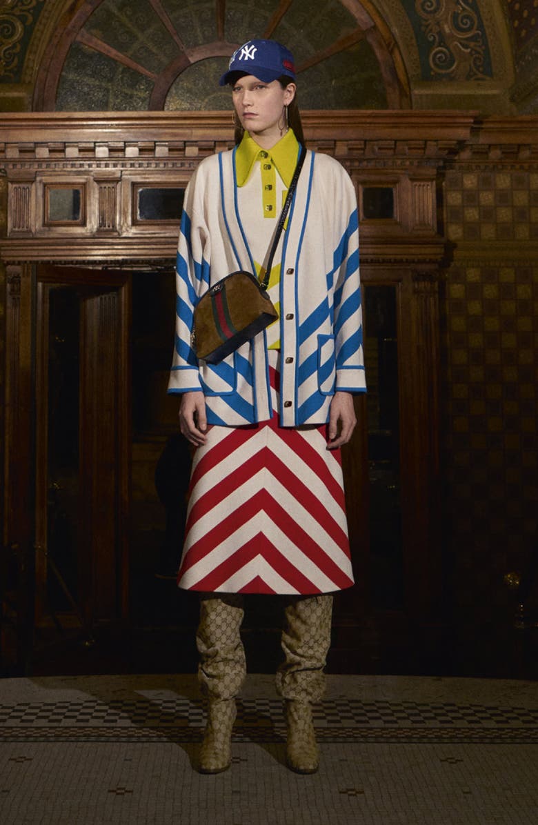 Gucci Small Suede Shoulder Bag, Alternate, color,