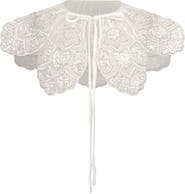 Tulleen Floral Embroidered Stole