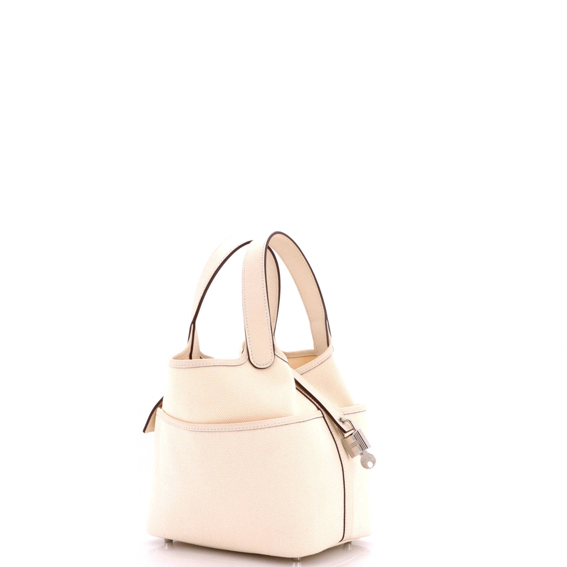 Cargo Picotin Lock Bag Canvas and Swift PM, Alternate, color, White