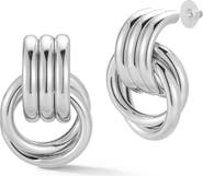 GLAZE JEWELRY Textured Doorknocker Drop Earrings