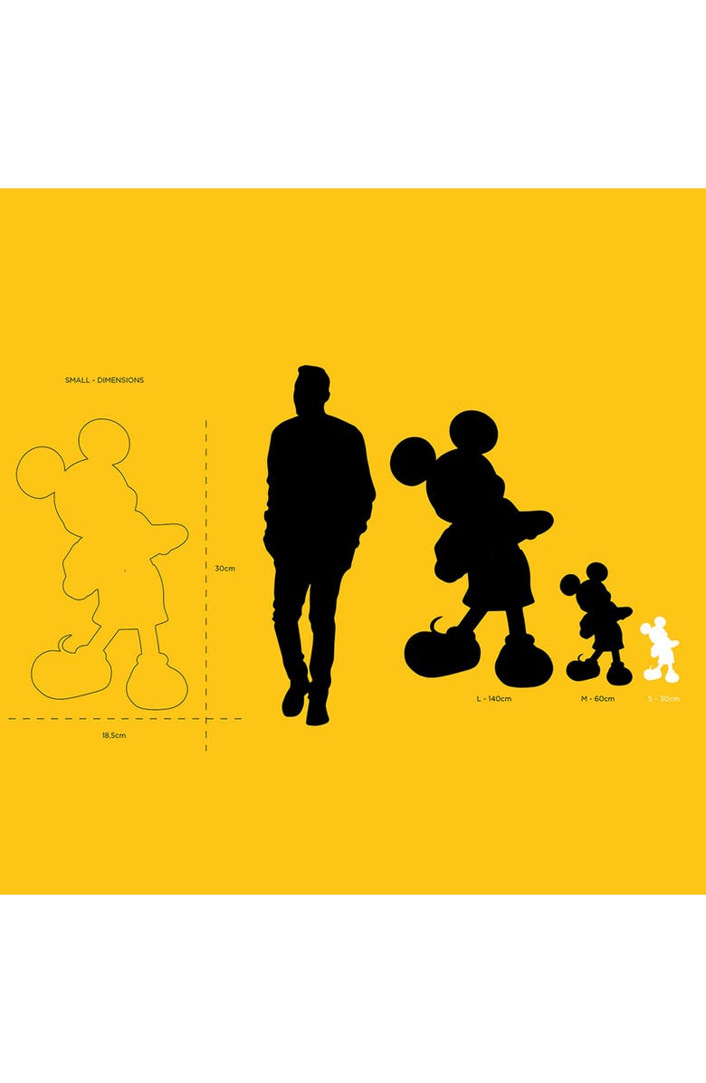 Leblon Delienne Mickey Mouse With Love Figurine, Alternate, color, Silver / White