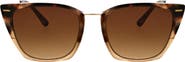 BCBGeneration 54mm Cat Eye Metal Sunglasses
