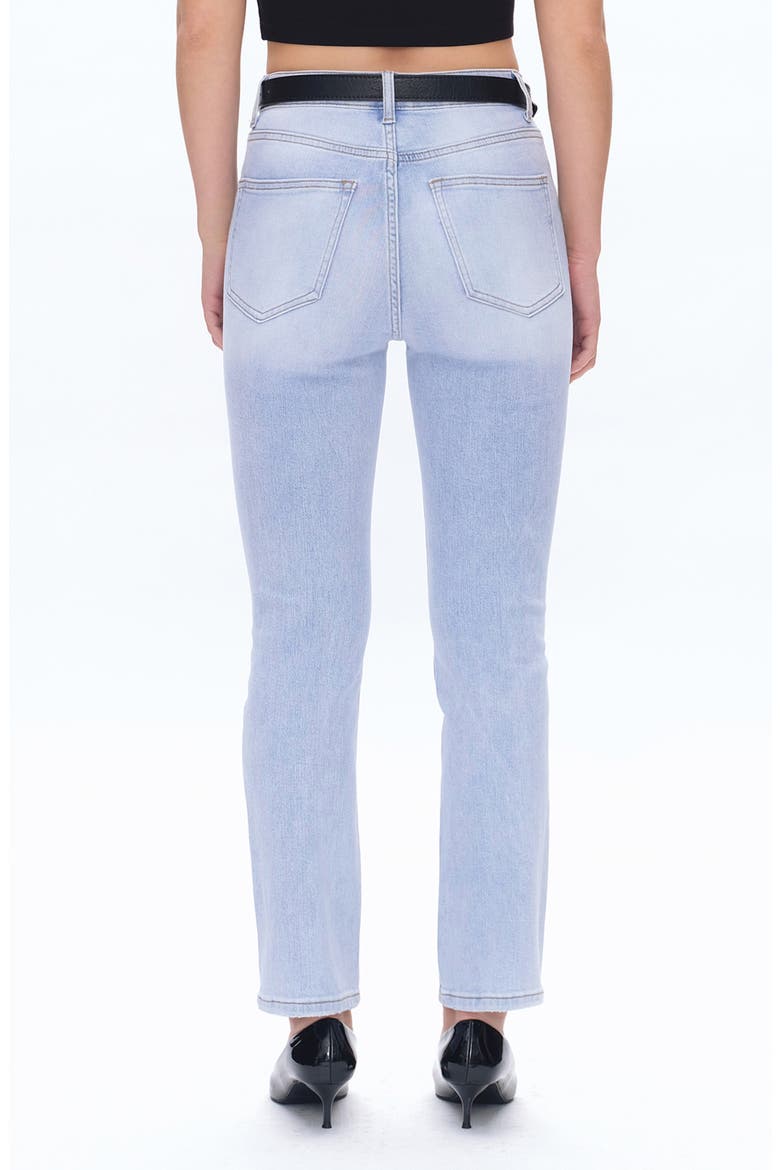 High Waist Straight Leg Jeans, Alternate, color, SKY BLUE
