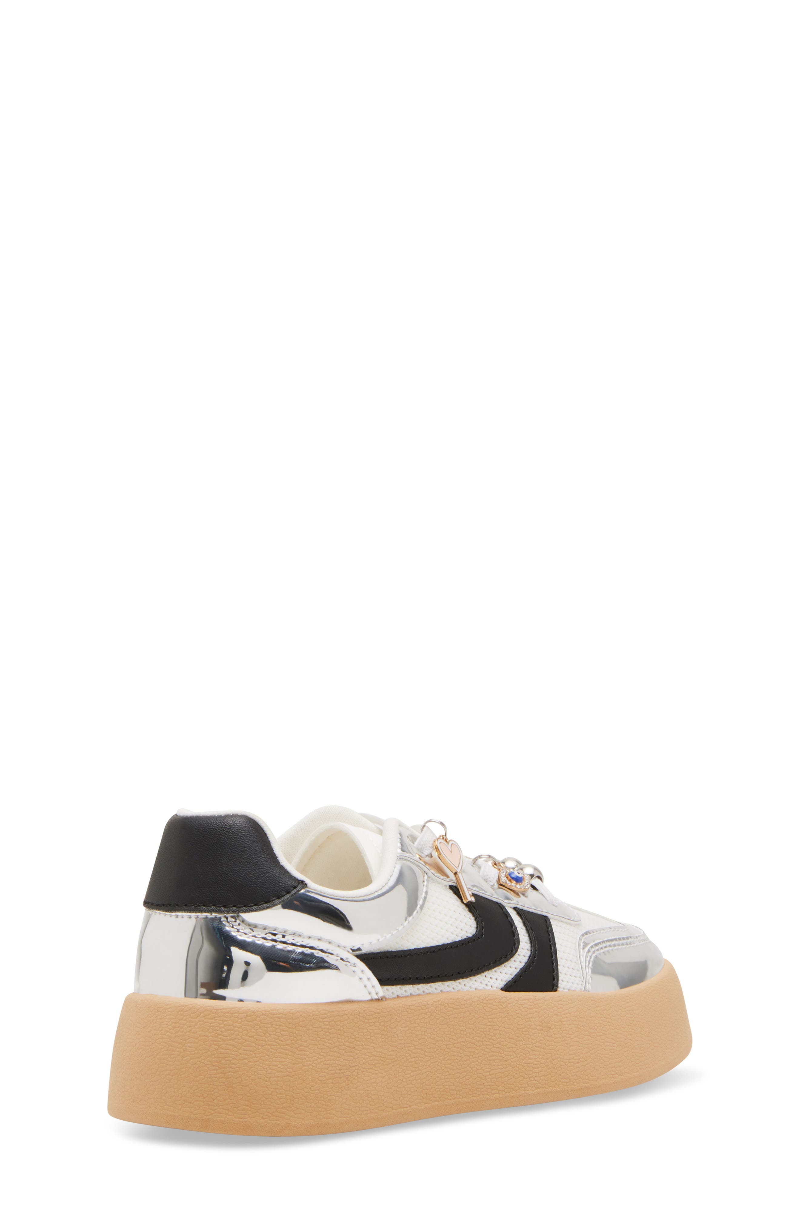 Steve Madden Kids' JJersey Platform Sneaker, Alternate, color, Silver