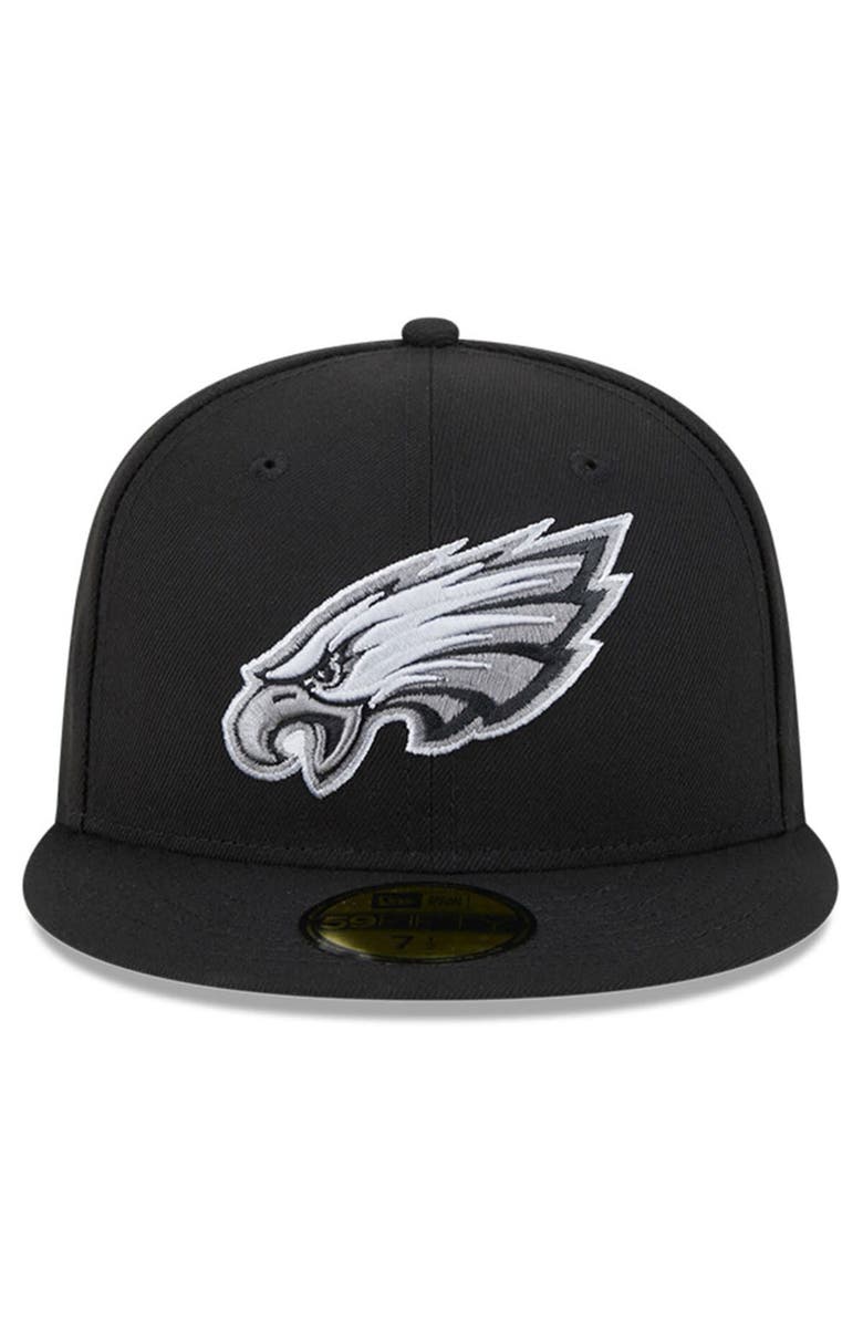 New Era Men's New Era Black Philadelphia Eagles 2023 Inspire Change 59FIFTY Fitted Hat, Alternate, color, 