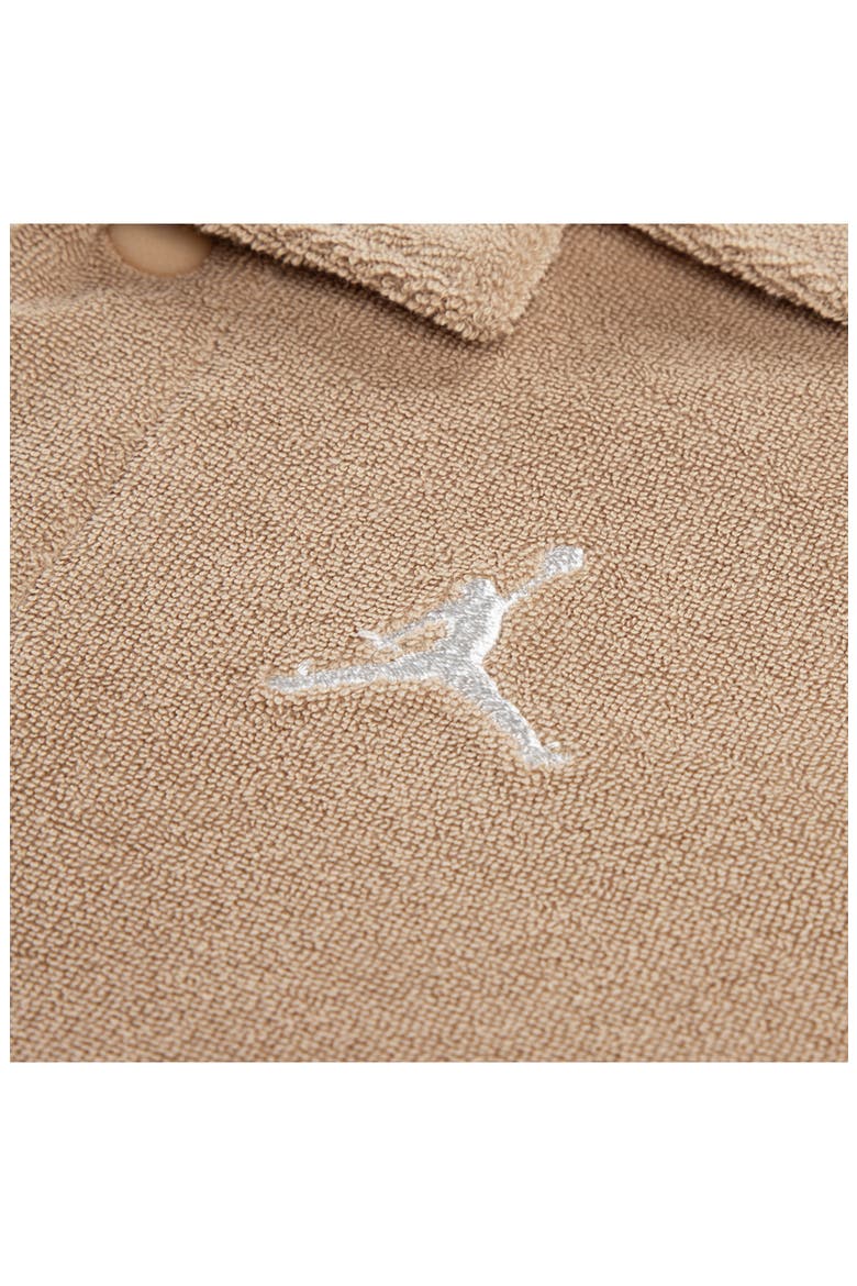 Kids' Terry Cloth Camp Shirt & Shorts Set, Alternate, color, HEMP