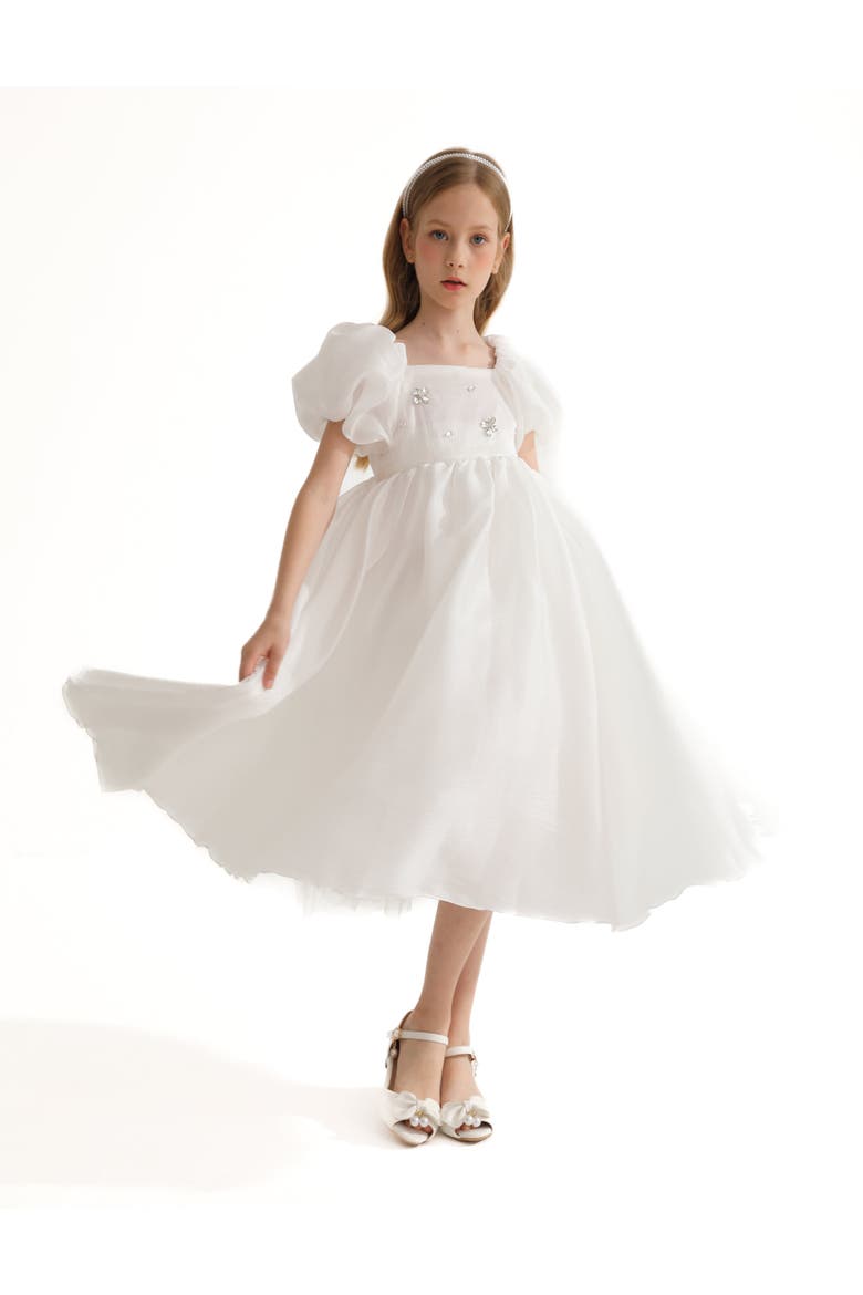 Janelle Dress, Alternate, color, White
