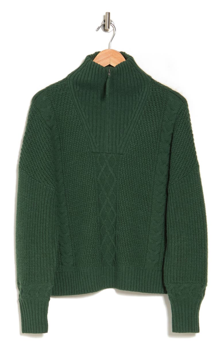 360 CASHMERE Caprice Cable Knit Cashmere Sweater, Alternate, color, 