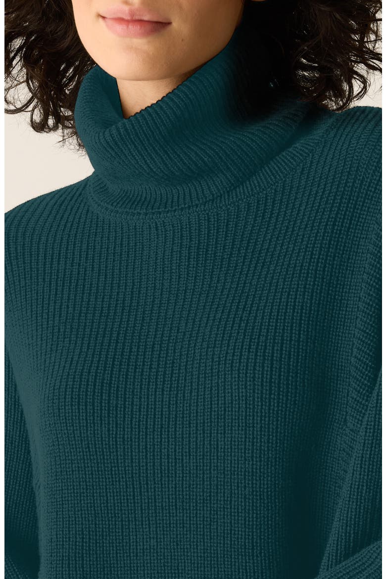 Merino Wool Turtleneck Sweater, Alternate, color, KELP