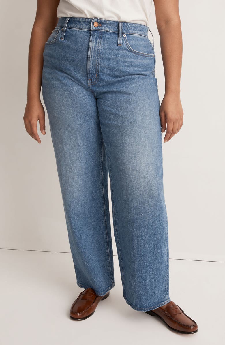 Madewell The Curvy Perfect Vintage Wide Leg Crop Jeans, Alternate, color, 