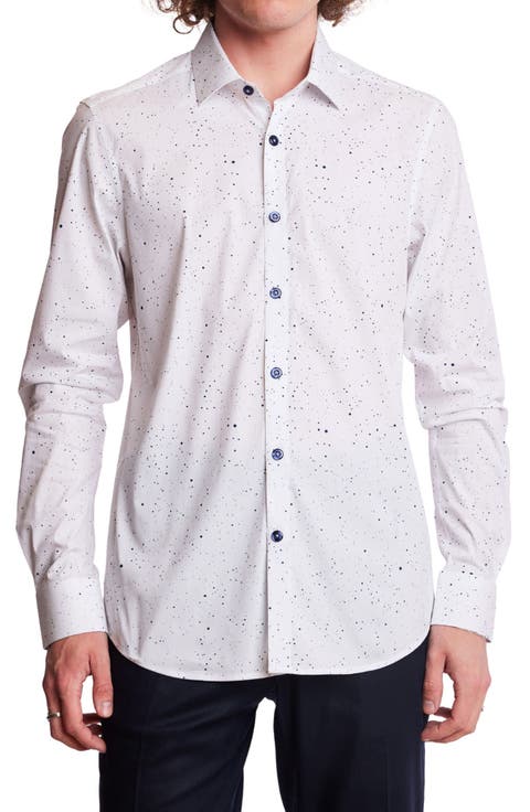 Samuel Stretch Cotton Button-Up Shirt