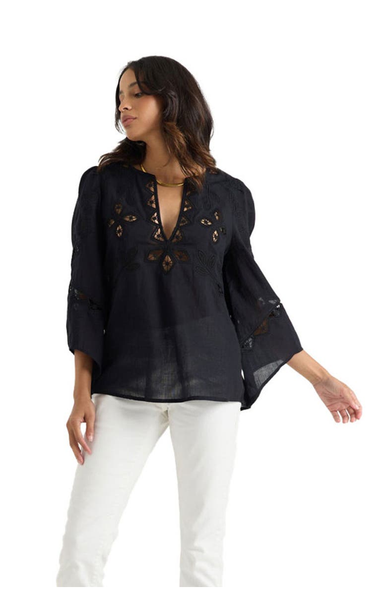 Calypso St. Barth Bella Top, Main, color, Black