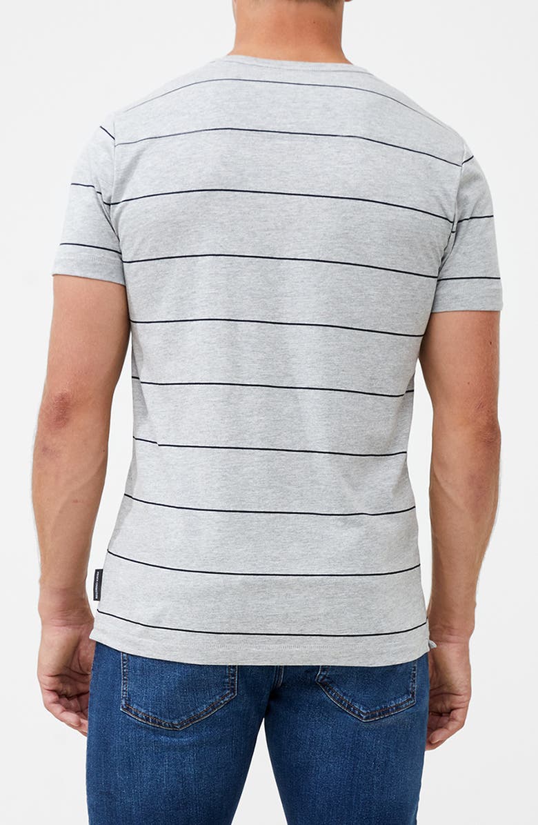 French Connection Thin Stripe Cotton Crewneck T-Shirt, Alternate, color, 