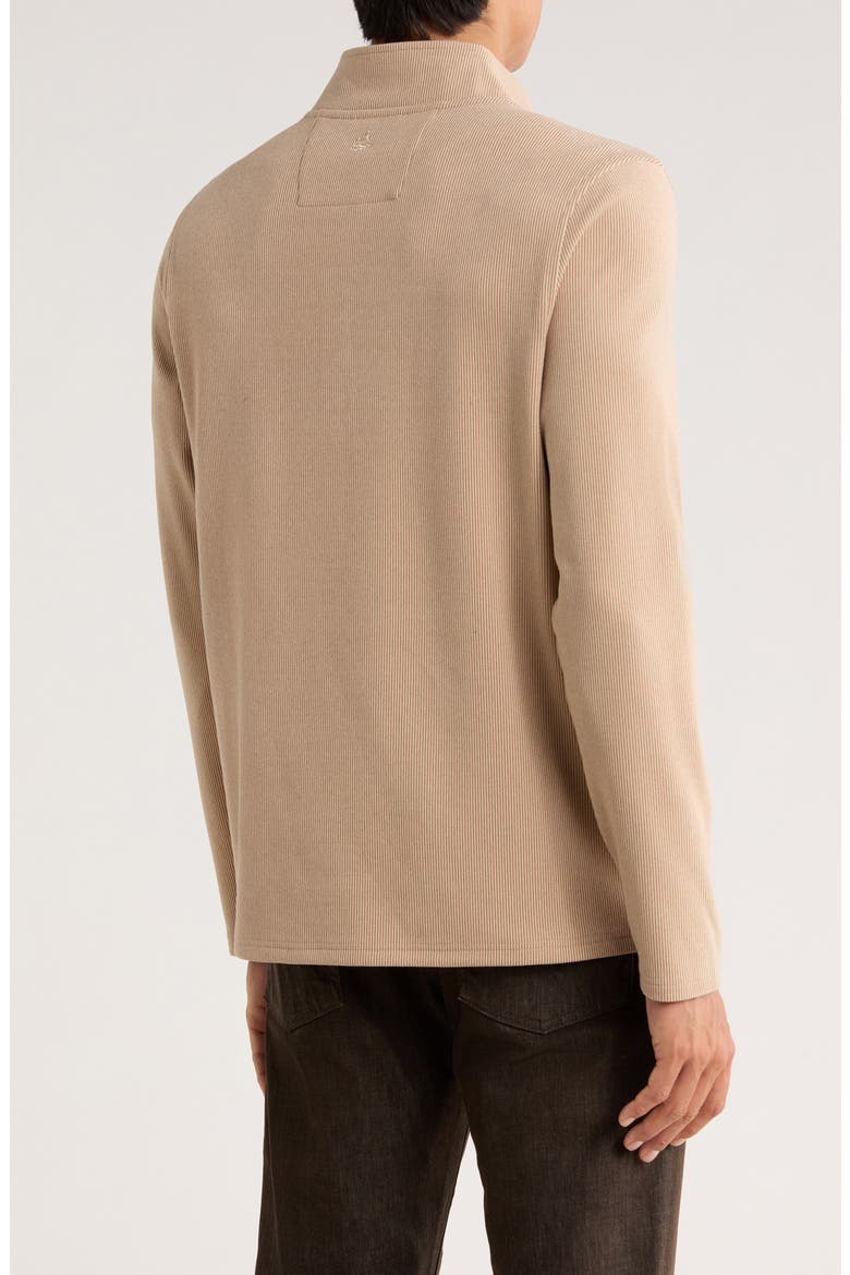 Catalina Hills Stripe Quarter Zip Pullover, Alternate, color, CHINCHILLA