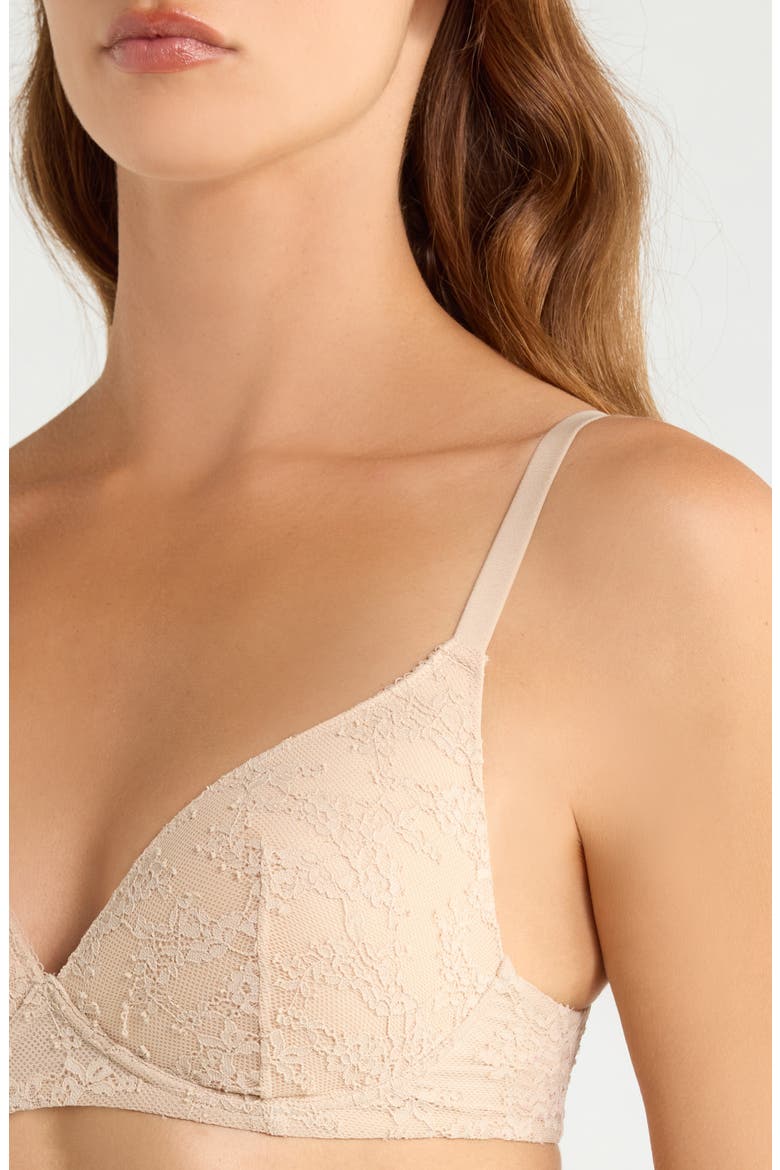 Everyday Lace Bralette, Alternate, color, LIGHT TRUFFLE